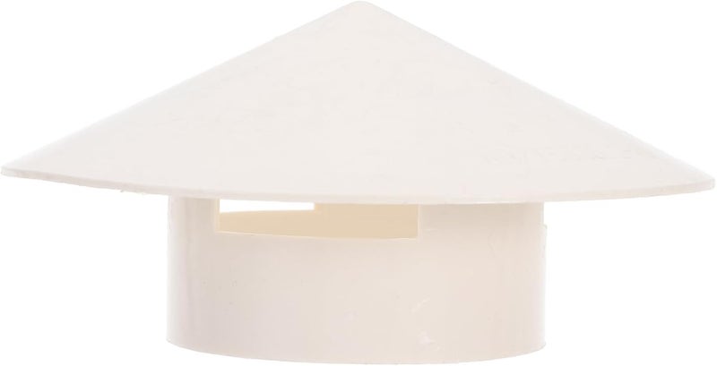 Uonlytech Rainproof Chimney Cap 5.9X5.9 Inch PVC Smokestack Funnel Protector Cover for Outdoor Weather Protection Against Rain Snow Wind - Image 1